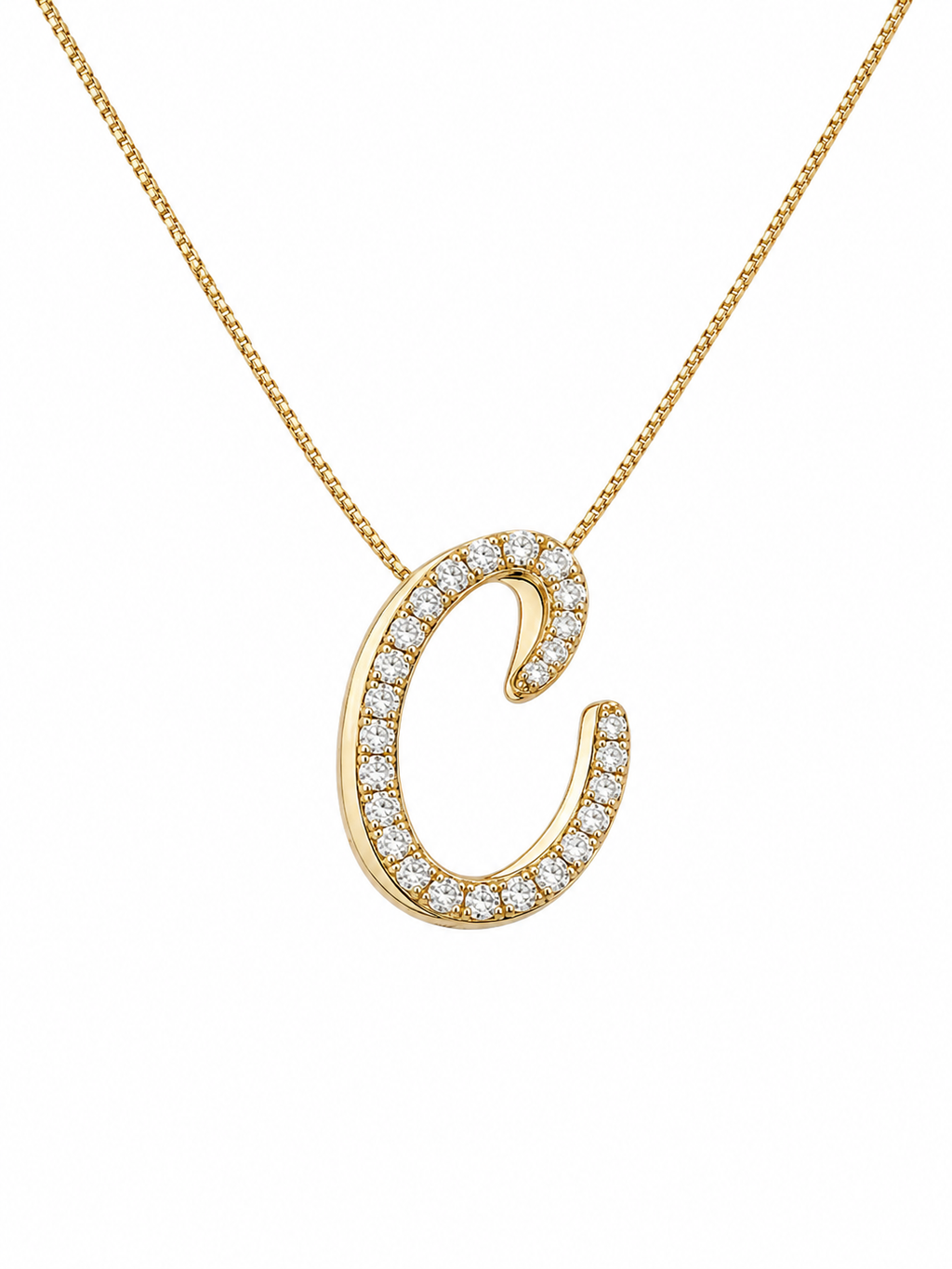Signature Swirl Initial Necklace