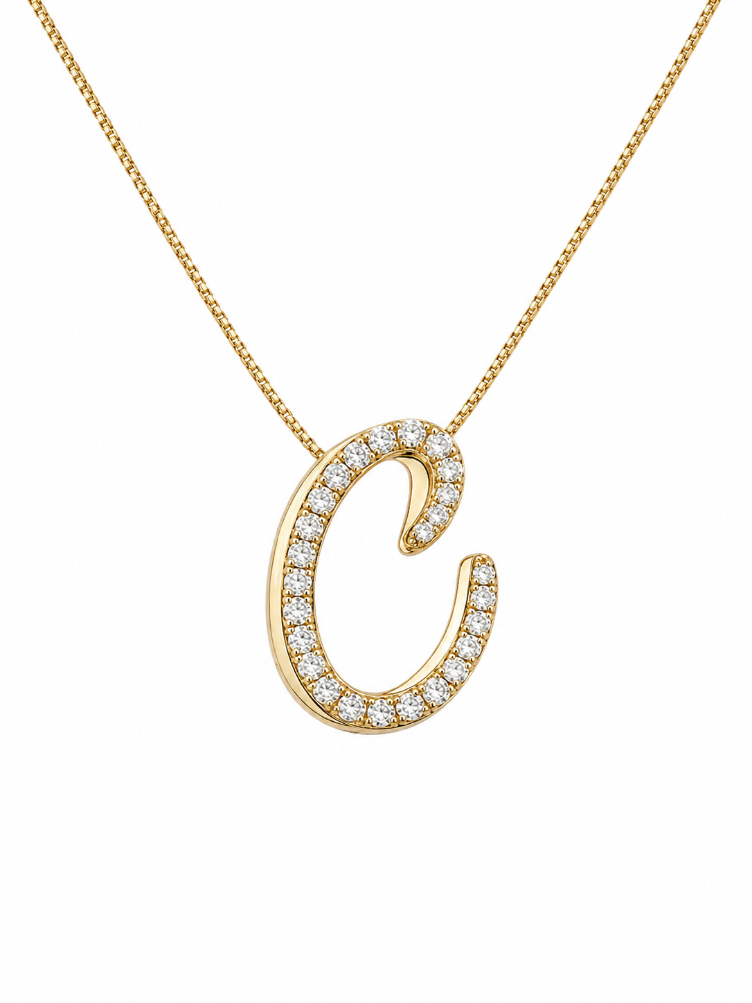 Signature Swirl Initial Necklace