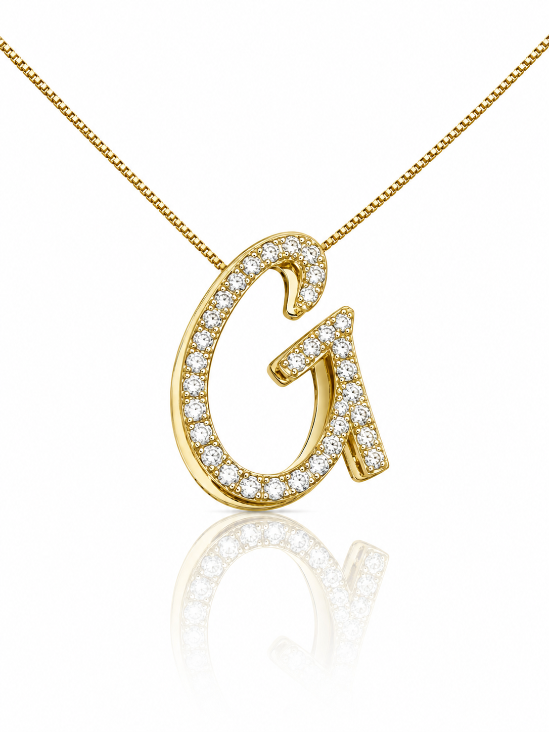 Signature Swirl Initial Necklace
