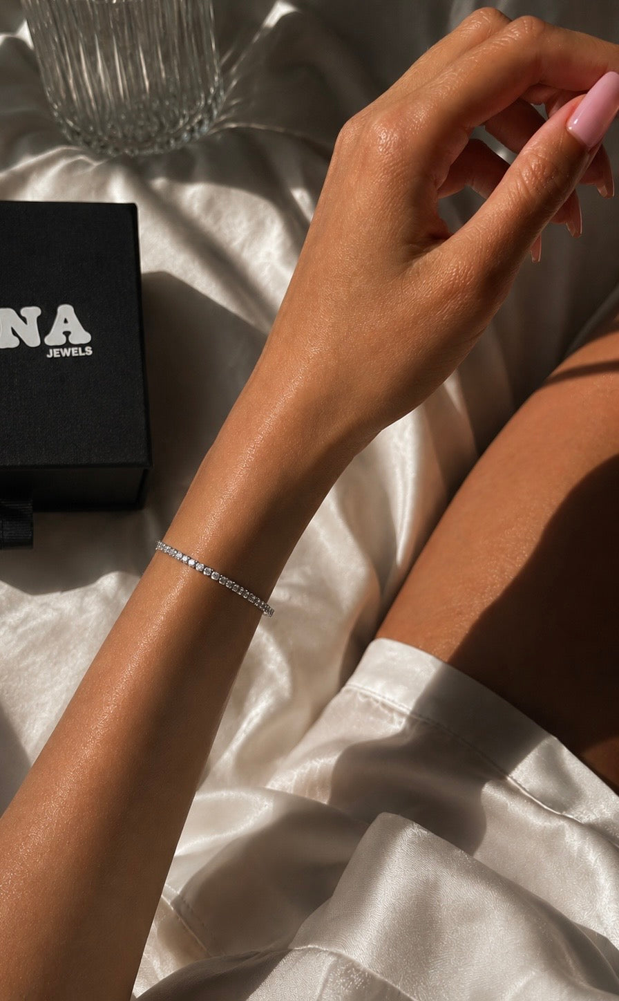 Square Tennis Bracelet