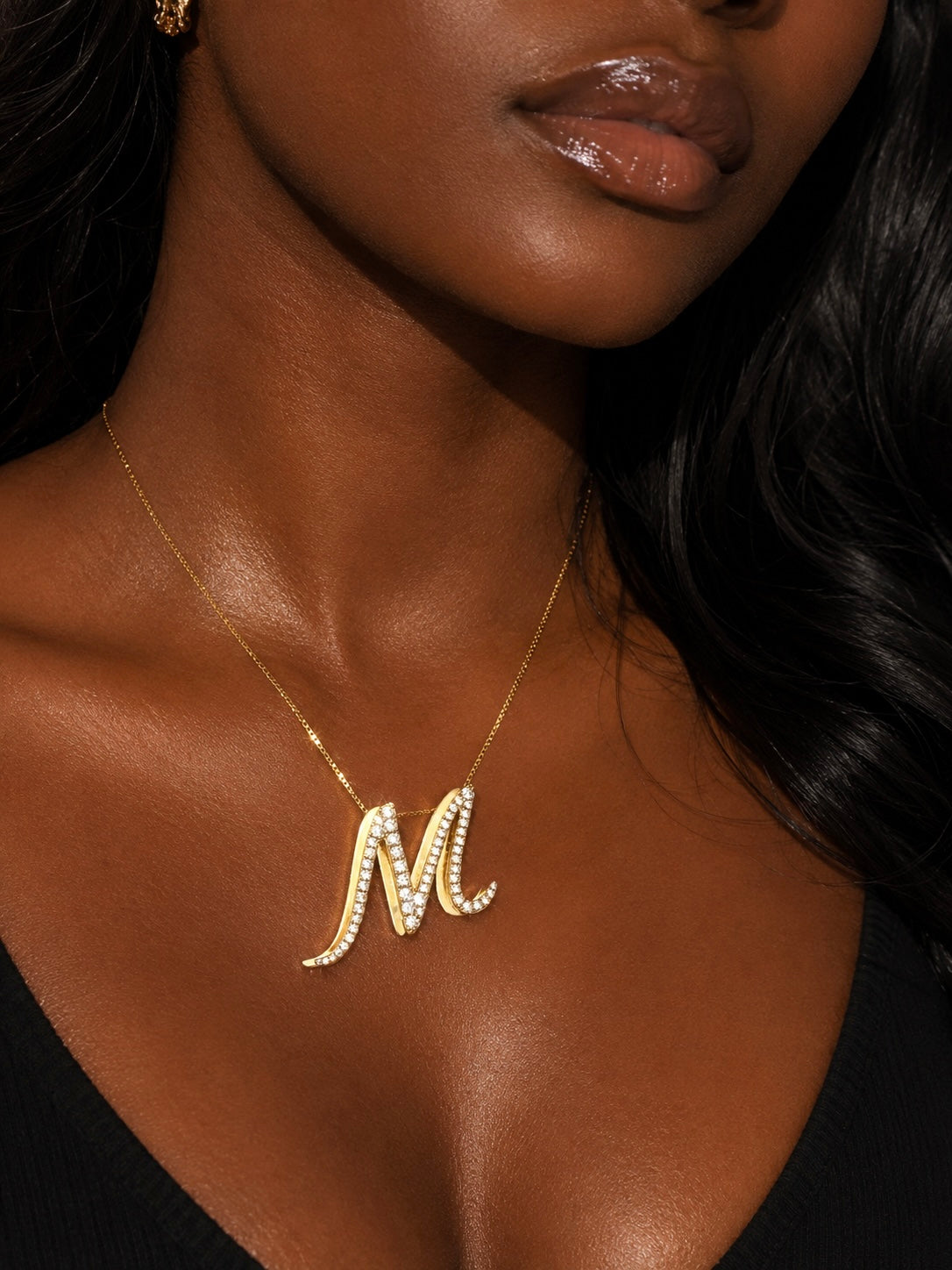Signature Swirl Initial Necklace