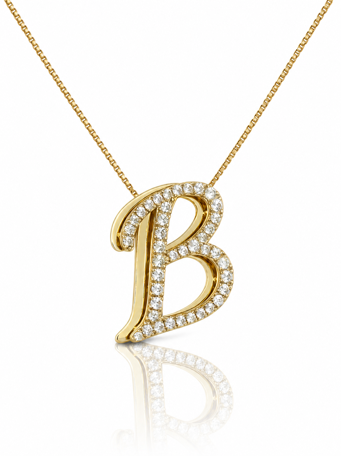 Signature Swirl Initial Necklace