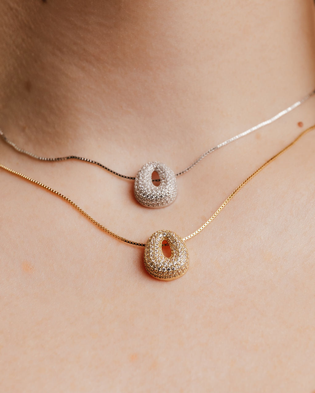Iced Bubble Letter Necklace