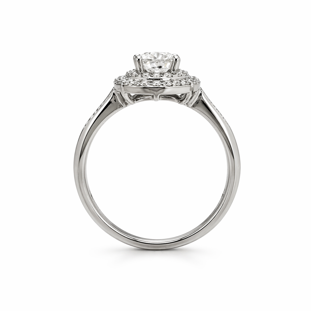 Oval Cut Halo Ring