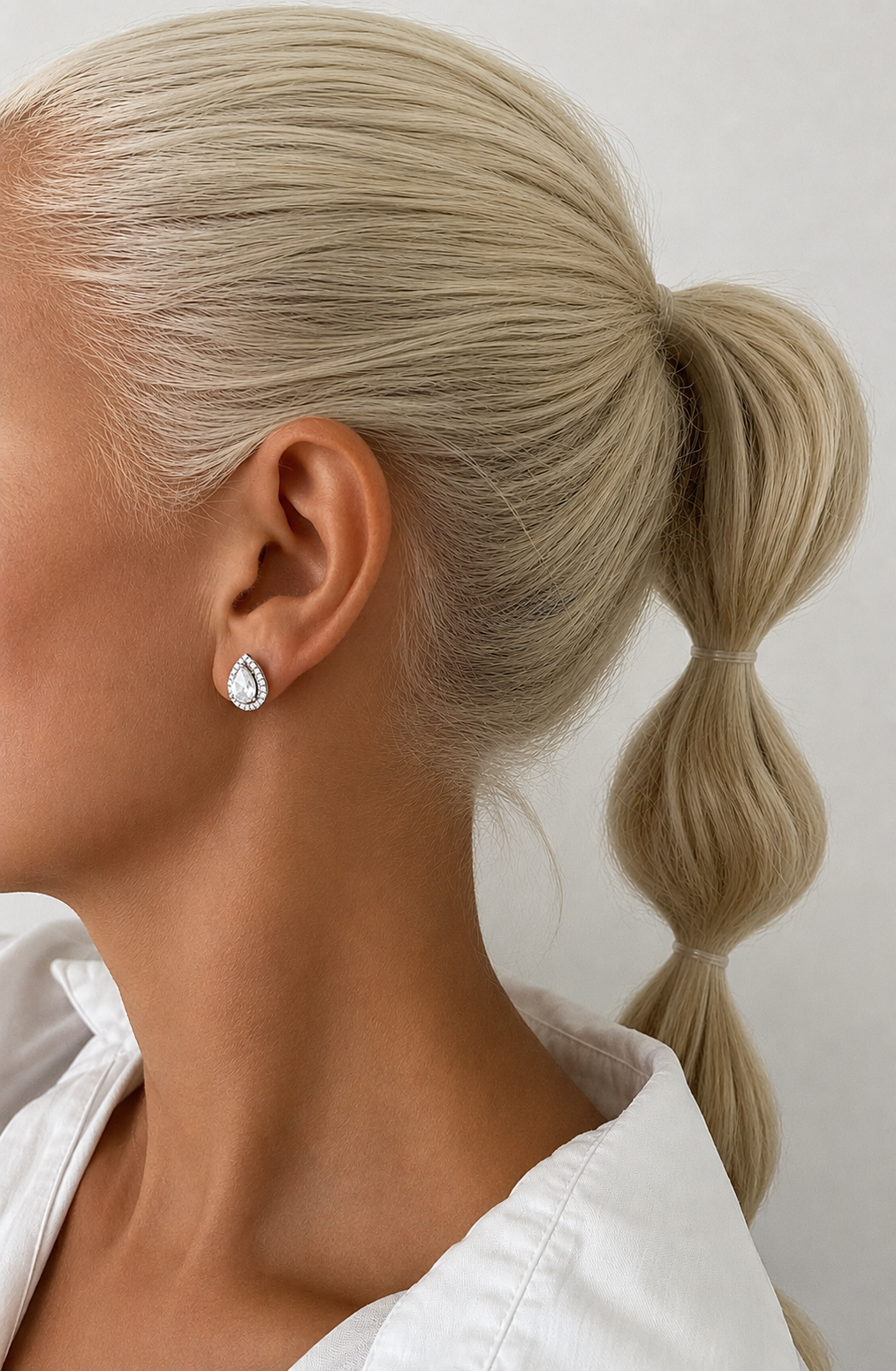 Pear Stud Earrings