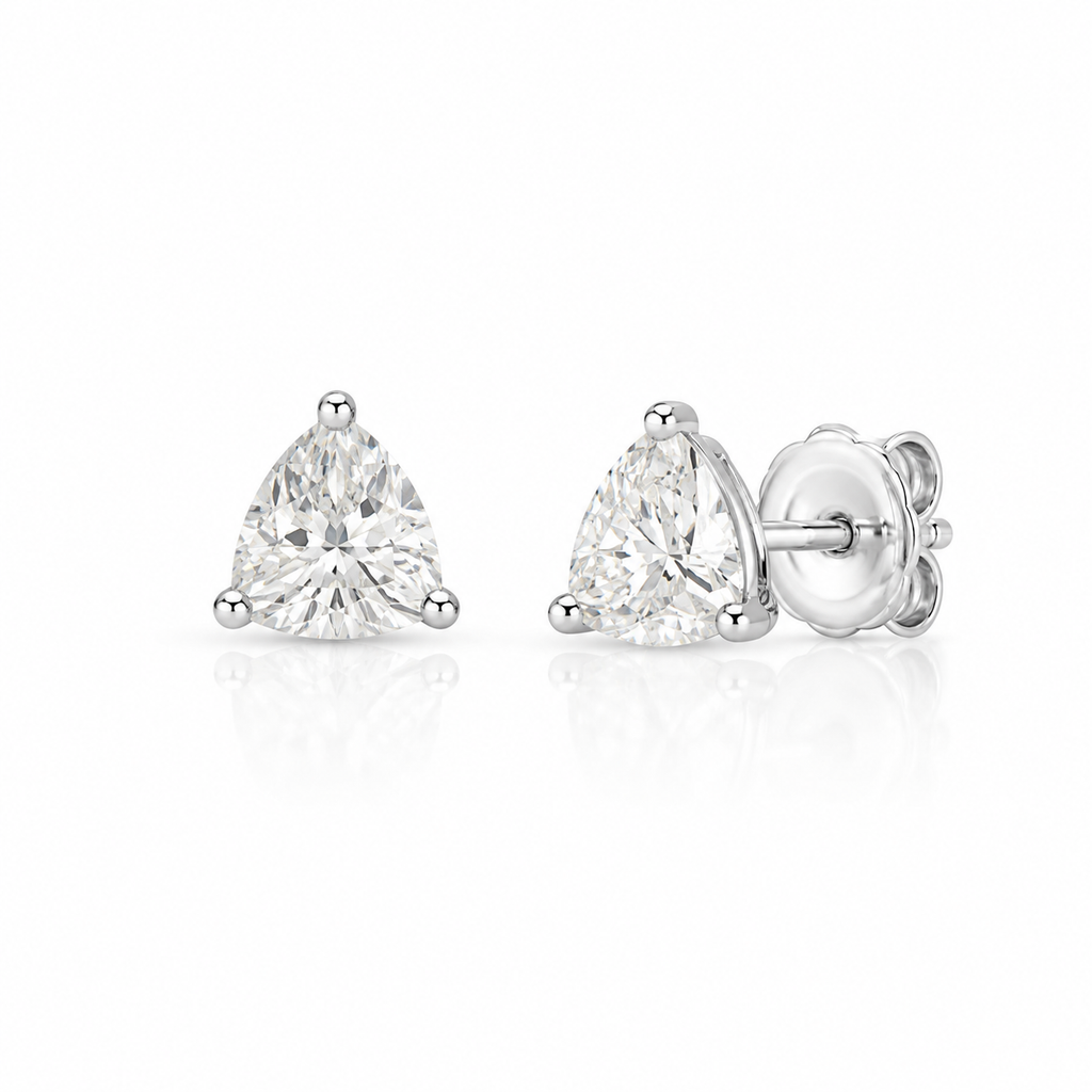 Trillion Sparkle Stud Earrings