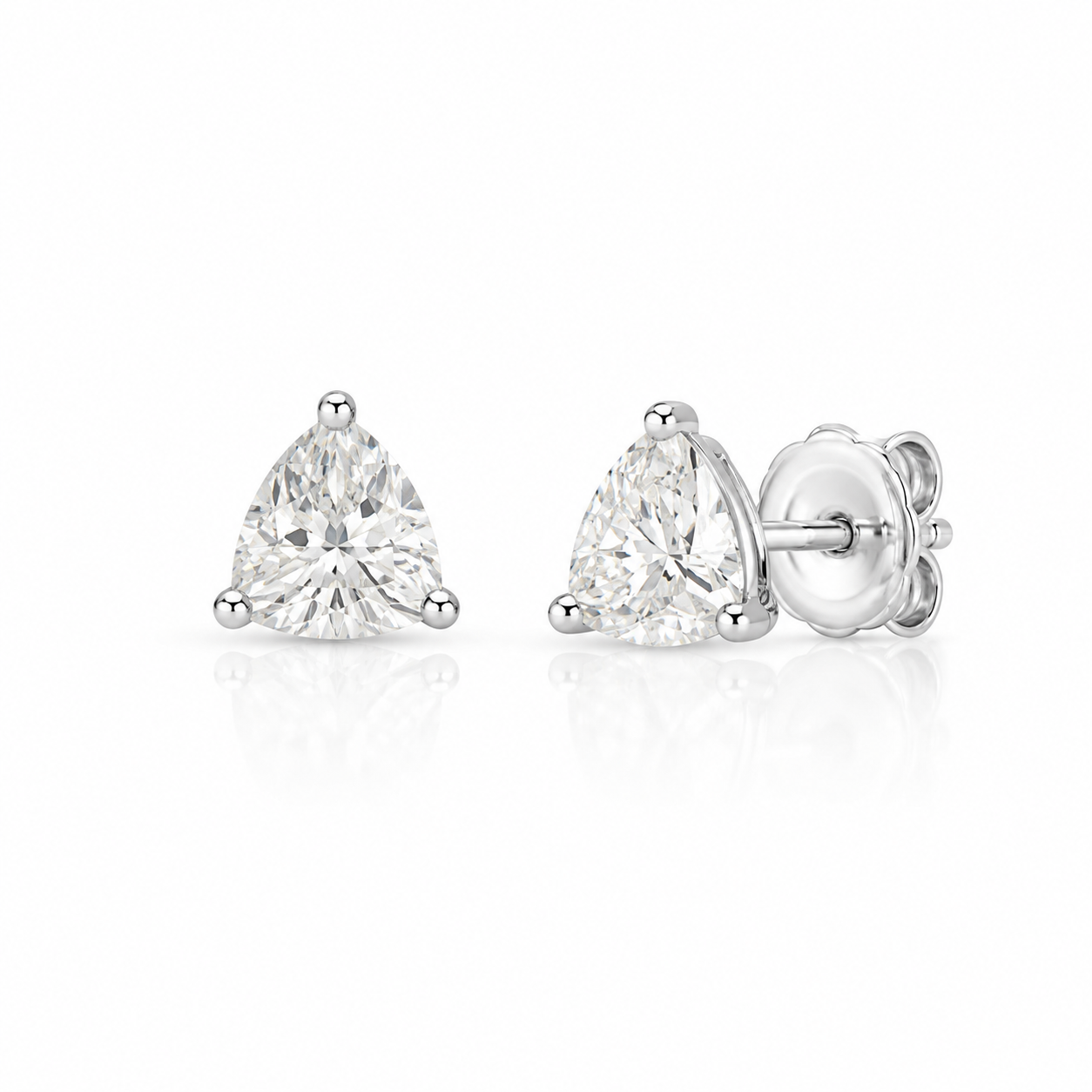 Trillion Sparkle Stud Earrings