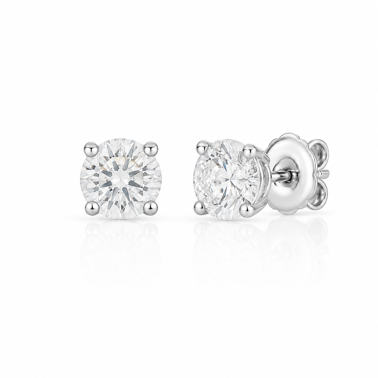 Baby Solitaire Stud Earrings