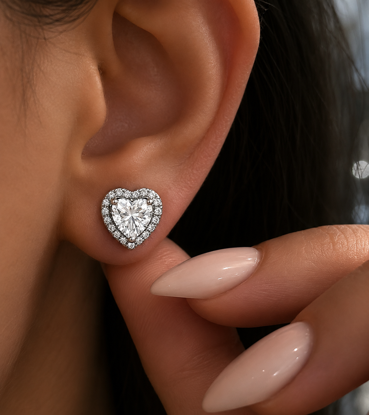 Heart Stud Earrings