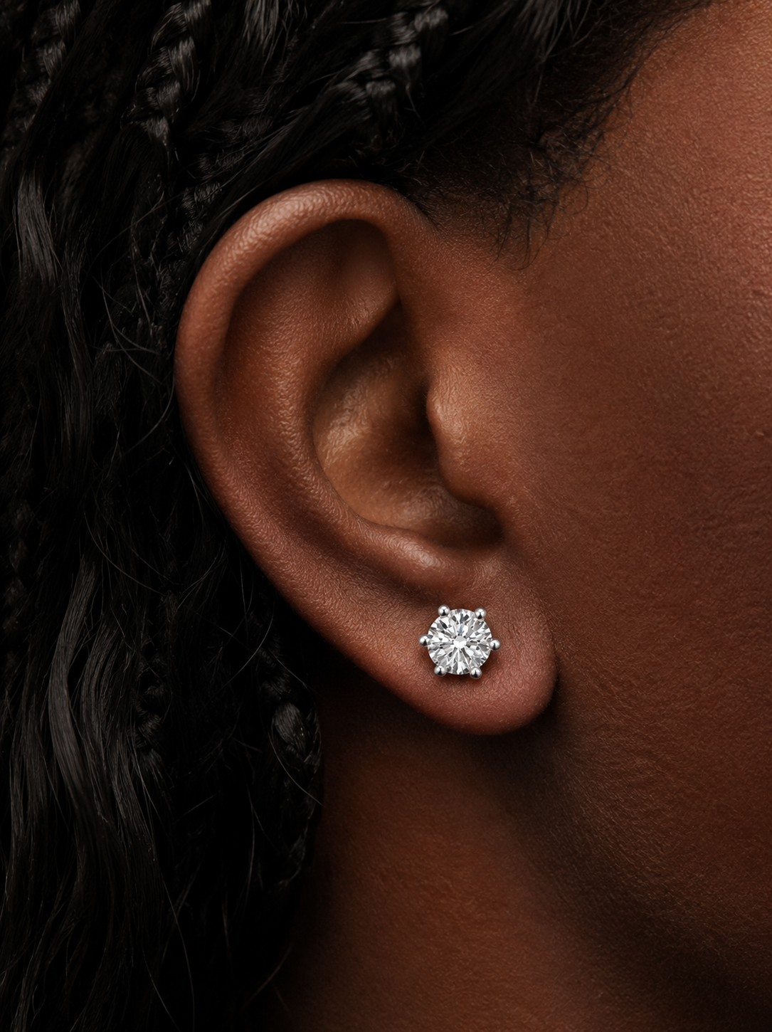 Icon Solitaire Stud Earrings
