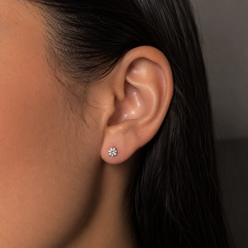 Baby Solitaire Stud Earrings
